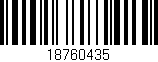 Código de barras (EAN, GTIN, SKU, ISBN): '18760435'
