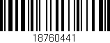 Código de barras (EAN, GTIN, SKU, ISBN): '18760441'