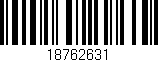 Código de barras (EAN, GTIN, SKU, ISBN): '18762631'