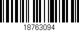 Código de barras (EAN, GTIN, SKU, ISBN): '18763094'