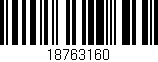 Código de barras (EAN, GTIN, SKU, ISBN): '18763160'