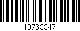 Código de barras (EAN, GTIN, SKU, ISBN): '18763347'