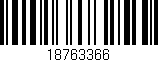 Código de barras (EAN, GTIN, SKU, ISBN): '18763366'