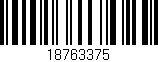 Código de barras (EAN, GTIN, SKU, ISBN): '18763375'