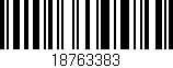 Código de barras (EAN, GTIN, SKU, ISBN): '18763383'