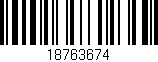 Código de barras (EAN, GTIN, SKU, ISBN): '18763674'