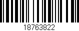 Código de barras (EAN, GTIN, SKU, ISBN): '18763822'