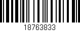 Código de barras (EAN, GTIN, SKU, ISBN): '18763833'