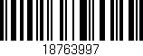 Código de barras (EAN, GTIN, SKU, ISBN): '18763997'