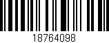 Código de barras (EAN, GTIN, SKU, ISBN): '18764098'