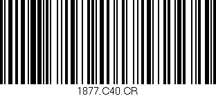 Código de barras (EAN, GTIN, SKU, ISBN): '1877.C40.CR'