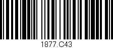 Código de barras (EAN, GTIN, SKU, ISBN): '1877.C43'