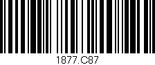 Código de barras (EAN, GTIN, SKU, ISBN): '1877.C87'