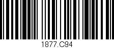 Código de barras (EAN, GTIN, SKU, ISBN): '1877.C94'