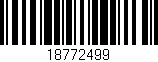 Código de barras (EAN, GTIN, SKU, ISBN): '18772499'