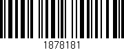 Código de barras (EAN, GTIN, SKU, ISBN): '1878181'