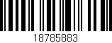 Código de barras (EAN, GTIN, SKU, ISBN): '18785883'