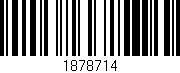 Código de barras (EAN, GTIN, SKU, ISBN): '1878714'