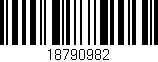 Código de barras (EAN, GTIN, SKU, ISBN): '18790982'