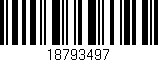 Código de barras (EAN, GTIN, SKU, ISBN): '18793497'