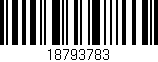 Código de barras (EAN, GTIN, SKU, ISBN): '18793783'