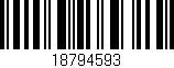 Código de barras (EAN, GTIN, SKU, ISBN): '18794593'