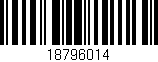 Código de barras (EAN, GTIN, SKU, ISBN): '18796014'