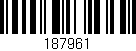 Código de barras (EAN, GTIN, SKU, ISBN): '187961'