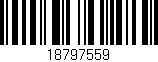 Código de barras (EAN, GTIN, SKU, ISBN): '18797559'