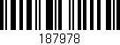 Código de barras (EAN, GTIN, SKU, ISBN): '187978'