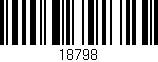 Código de barras (EAN, GTIN, SKU, ISBN): '18798'
