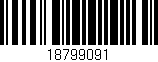 Código de barras (EAN, GTIN, SKU, ISBN): '18799091'