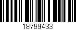 Código de barras (EAN, GTIN, SKU, ISBN): '18799433'