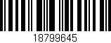 Código de barras (EAN, GTIN, SKU, ISBN): '18799645'