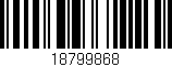 Código de barras (EAN, GTIN, SKU, ISBN): '18799868'