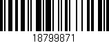 Código de barras (EAN, GTIN, SKU, ISBN): '18799871'