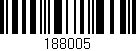 Código de barras (EAN, GTIN, SKU, ISBN): '188005'