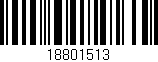 Código de barras (EAN, GTIN, SKU, ISBN): '18801513'