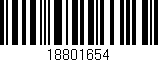 Código de barras (EAN, GTIN, SKU, ISBN): '18801654'