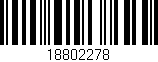 Código de barras (EAN, GTIN, SKU, ISBN): '18802278'