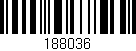 Código de barras (EAN, GTIN, SKU, ISBN): '188036'