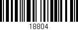 Código de barras (EAN, GTIN, SKU, ISBN): '18804'