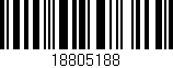 Código de barras (EAN, GTIN, SKU, ISBN): '18805188'
