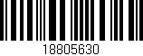 Código de barras (EAN, GTIN, SKU, ISBN): '18805630'