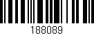 Código de barras (EAN, GTIN, SKU, ISBN): '188089'