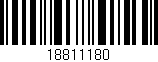 Código de barras (EAN, GTIN, SKU, ISBN): '18811180'