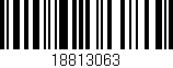 Código de barras (EAN, GTIN, SKU, ISBN): '18813063'