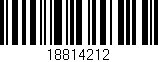 Código de barras (EAN, GTIN, SKU, ISBN): '18814212'
