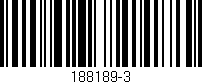 Código de barras (EAN, GTIN, SKU, ISBN): '188189-3'