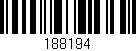 Código de barras (EAN, GTIN, SKU, ISBN): '188194'